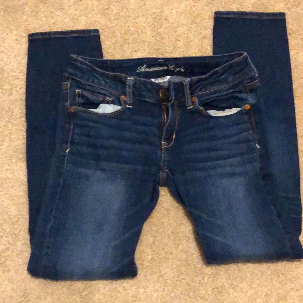 AE Super Stretch low rise skinny jeans